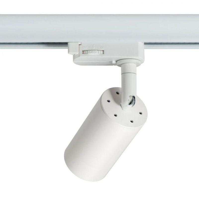 Classic Modern Commercial 3 Phase Track System COB LED Track Light GU10 Spot Light
