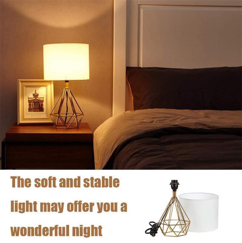 Nordic Minimalist Modern Interior Living Room Bedroom Bedside Light Fabric Table Lamp