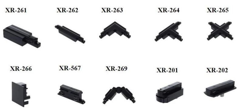 X-Track Single Circuit Black End Cap for 2wires Accessories