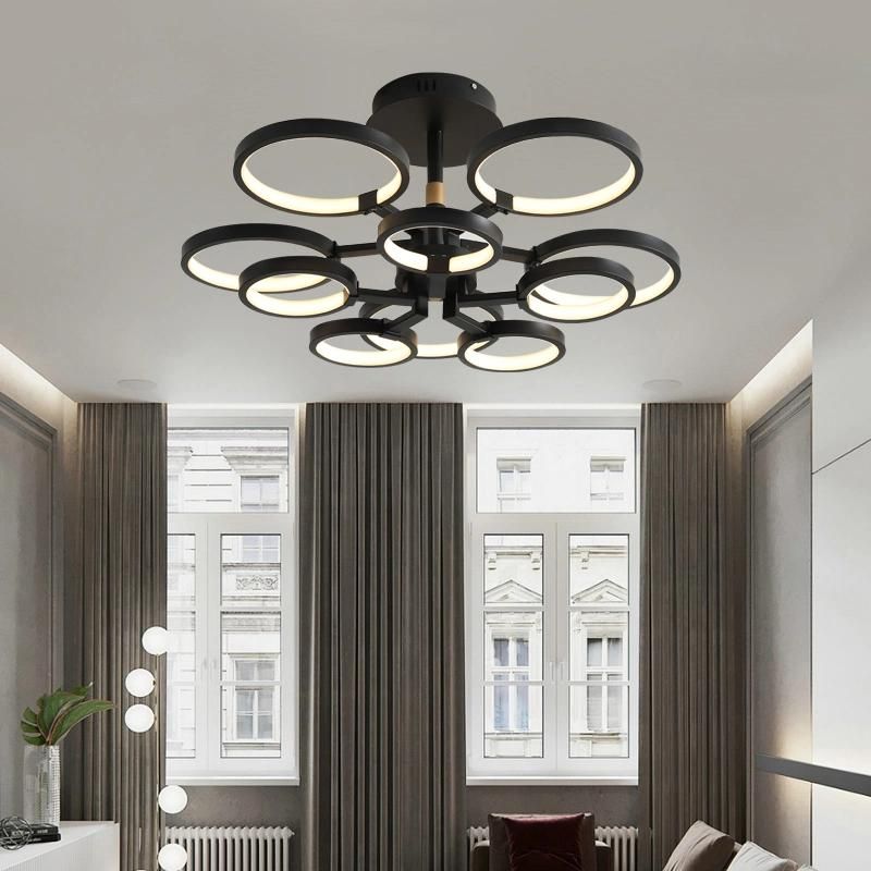 Wholesale and Retail Rings Acrylic LED Chandelier Ceiling Lights