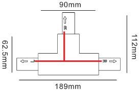 4 Wire Spotlight Track Light Rail Accessories T Connector