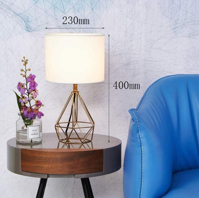 Nordic Minimalist Modern Interior Living Room Bedroom Bedside Light Fabric Table Lamp