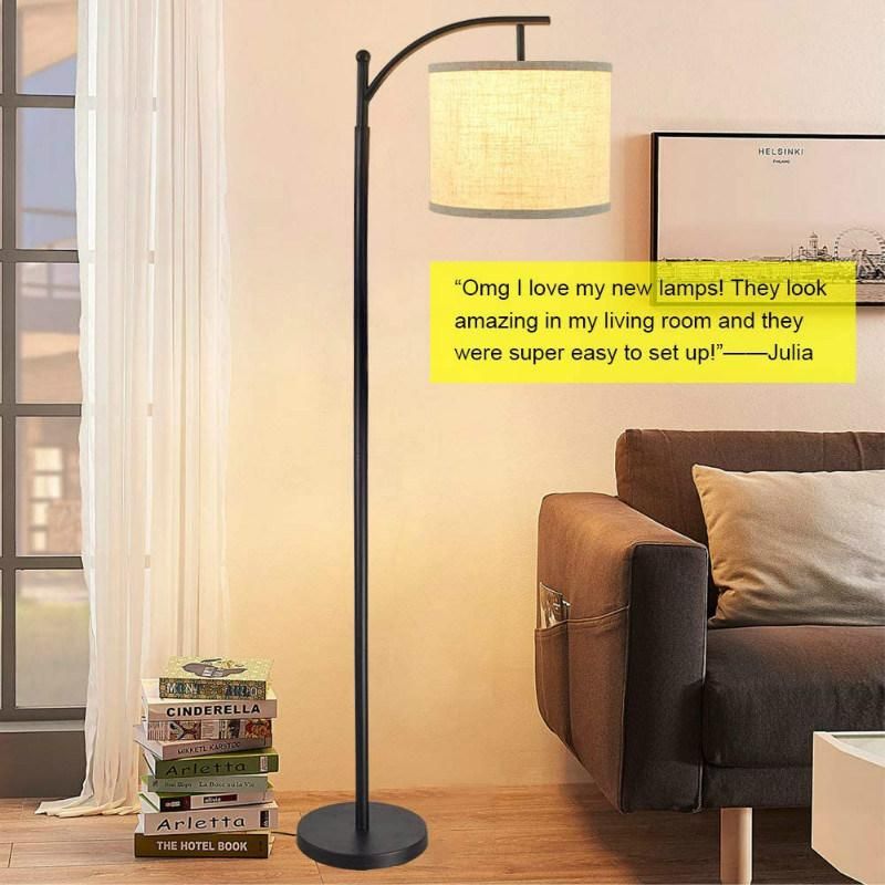 Nordic Modern Floor Light Living Room Matte Fabric Amazon Hot Selling Lights Floor Lamps