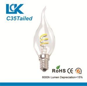 4W 470lm C35tailed New Spiral Filament LED Light Bulb