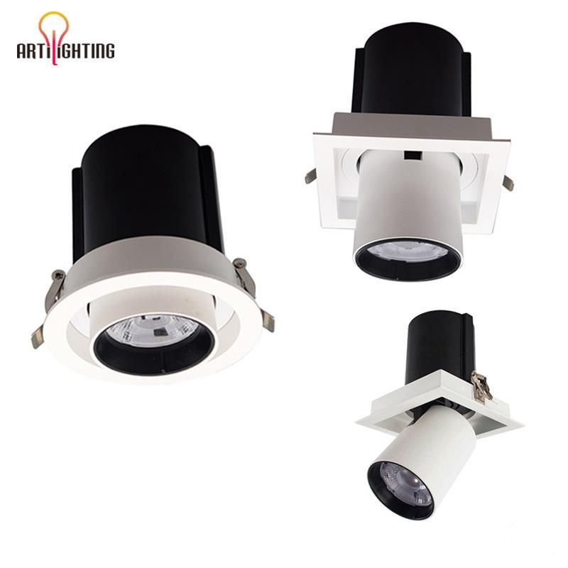 Adjustable Spotlight Aluminium 9W Ceiling Recessed LED Ceiling Light/ Low Ugr Anti Glare 10W 25W 30W LED Spot Light for Hotel