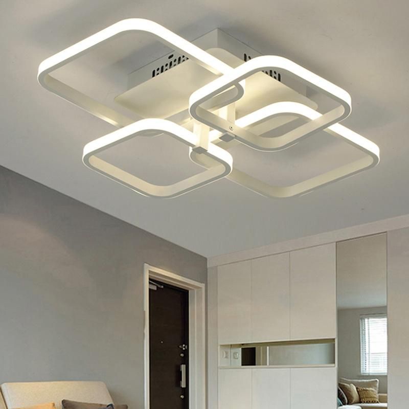 2021 New Modern Indoor Home Decor LED Modern Aluminium Square Ceiling Light Fixture