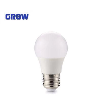 LED Global Bulb Energy Saving Lamp A55-5W E27 Plastic Aluminum LED Lamp with CE RoHS ERP Approval for Home Decoration and Indoor Lighting