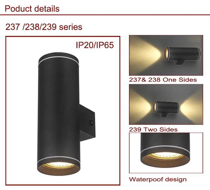 Hot Waterproof Modern Outdoor Lighting 3W 5W GU10/MR16 LED Wall up/Down Lamp