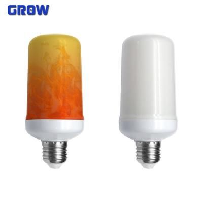 LED Flame Effect Light Bulb 3 Modes 220-240V E27 Base Fire Light Bulb Holiday Party Decorations Flame Light Bulb