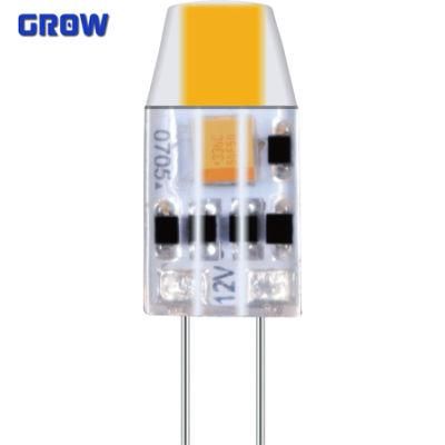 China Factory LED G4 Corn Bulb LED Super Bright 1.2W AC/DC 12V Silica Gel COB Lamp Light