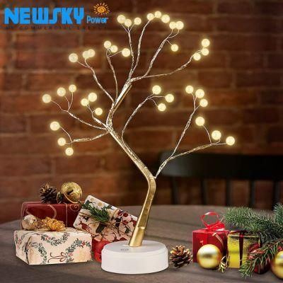 Table Decoration Touch Switch Battery Powered or USB DIY LED Tree Lights for Home Wedding Party