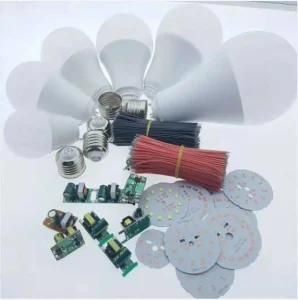 Factory Price 2 Year Warranty E27 B22 LED Bulb 3W 5W 7W 9W 12W 15W 18W LED Bulb Light A60 A70 Plastic Aluminum Lamp SKD Bulb Housing