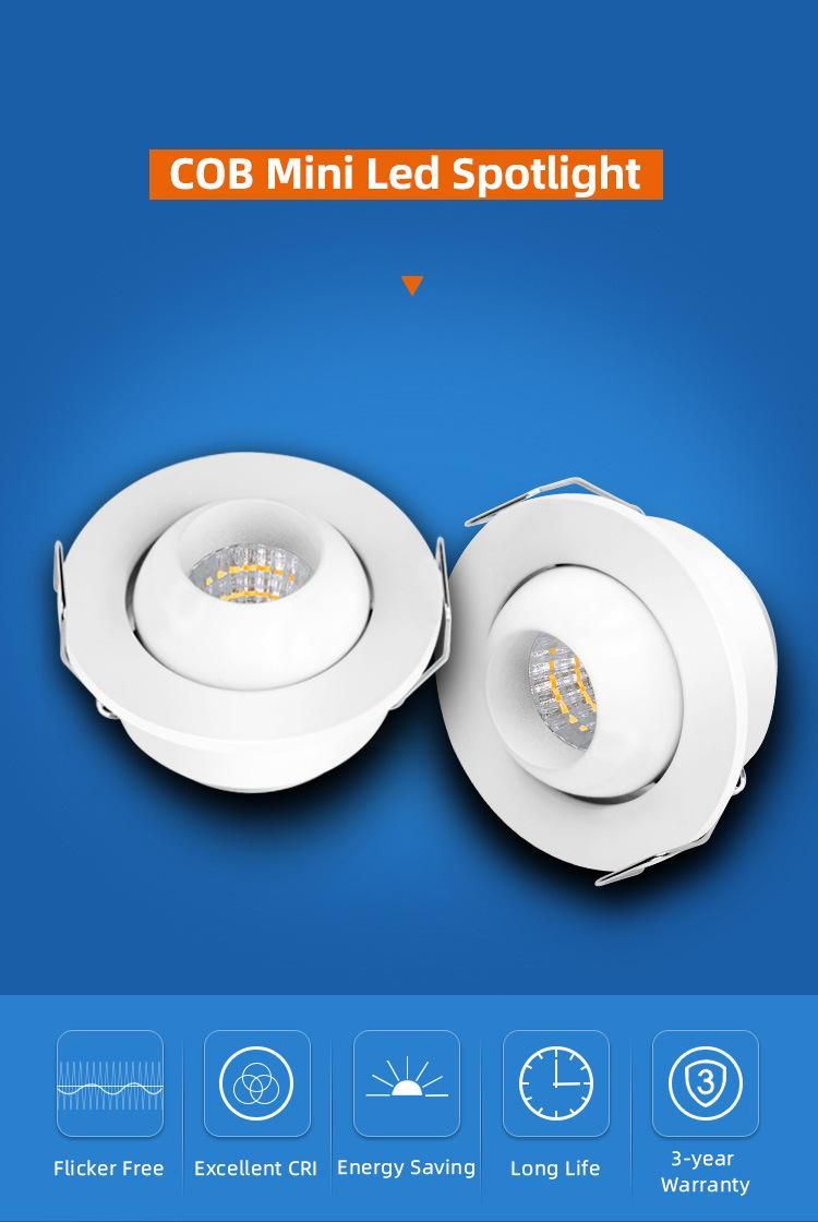 Recessed Rotated LED Under Cabinet Light LED Mini Downlight LED Spotlight 431