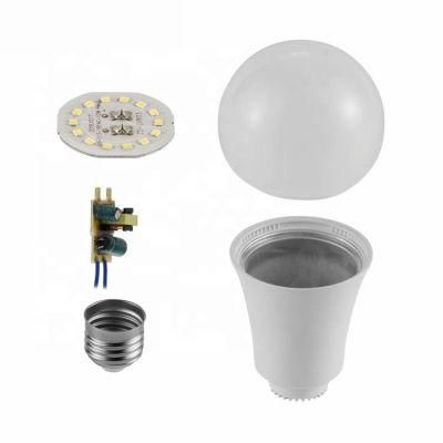 Unassembled LED Bulb Raw Material SKD 9W A60 E27 Bulb
