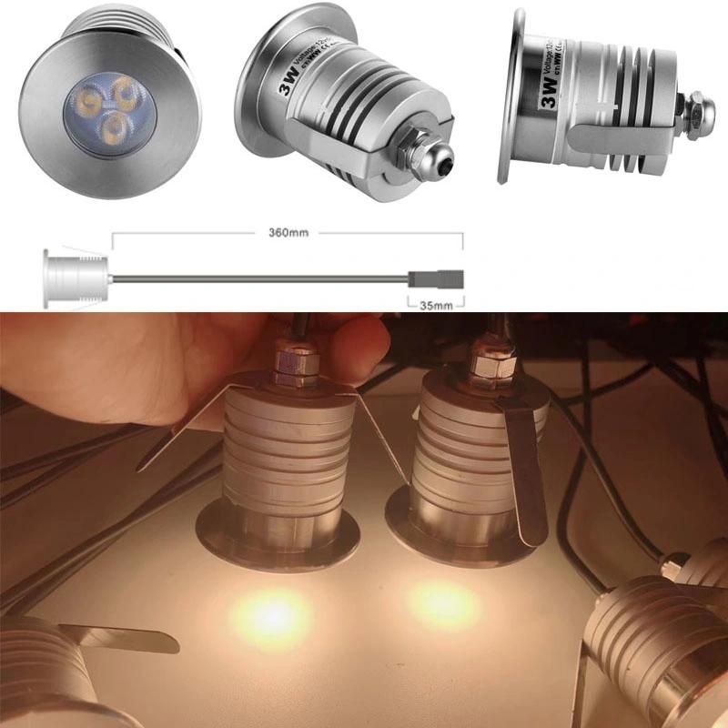 RGB 3W CREE 12V 24V Mini LED Spot Light CE Fountain Floor Ceiling Lighting