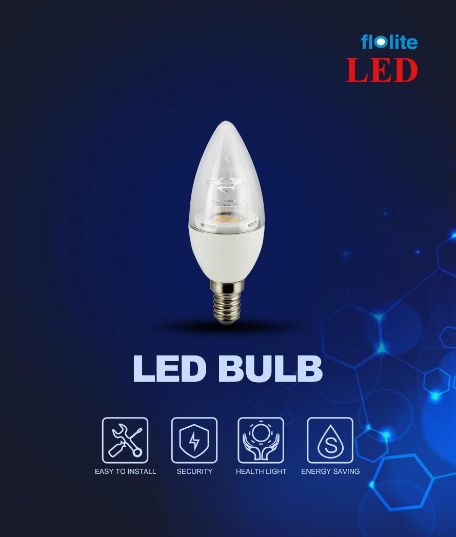 Dimmable LED Crystal Bulb C37-T