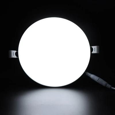 Super Bright 18watt No Frame Embedded Frameless Lamp 18W Round Ceiling LED Panel Light for Indoor Lighting