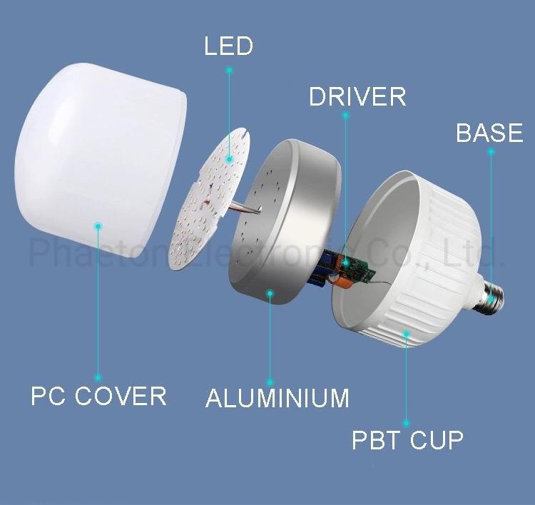 Energy Saving Tubular T100 25W E27 220V Plastic LED Bulb