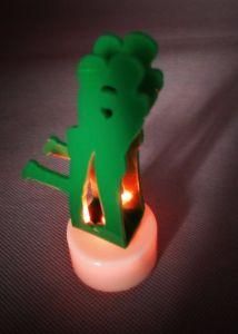 Unique Acrylic Green Love-Man Design Multicolor Changing Mini LED Light Night Lamp