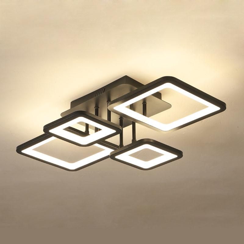 Acrylic Rectangular House Lighting Lamps Fancy Decorative Modern LED Ceiling
