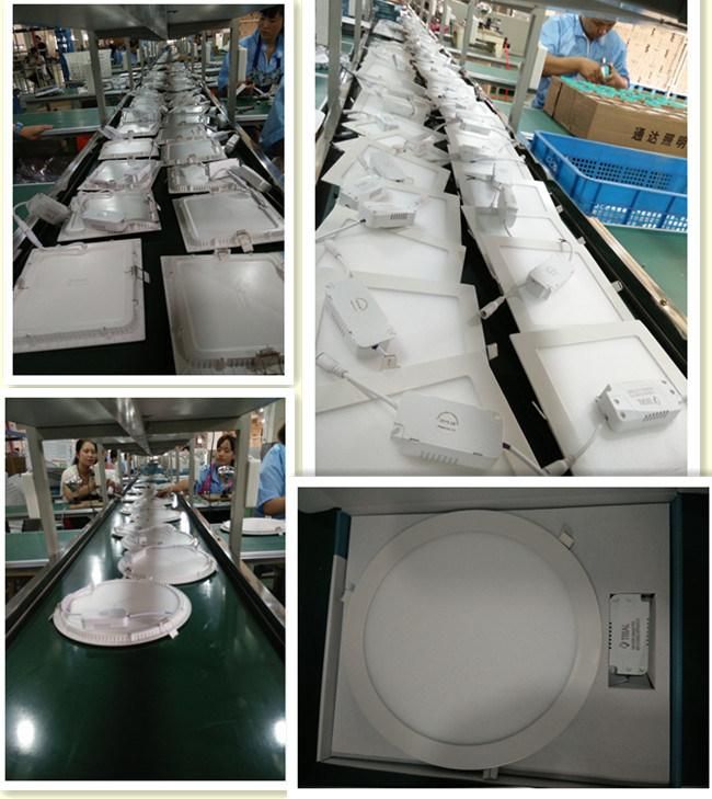 Ce RoHS Approved 8W 15W 22W 30W Rimless Round LED Panel Downlight
