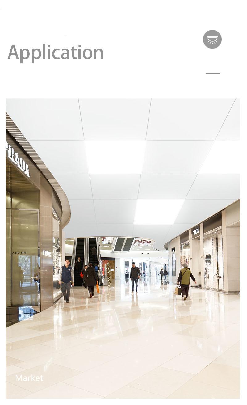 LED Backlit Panel Light, LED Recessed Back Light for Office, Gym, Mall, Supermarket, White Color, TUV CE CB Certificate SMD2835 IP40 Recessed