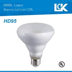 High CRI 95 8W 650lm Br30 New Spiral Filament LED Light Bulb