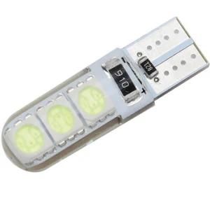 Silicones T10 5050 6SMD LED Auto Light 194 168 W5w LED Side License Plate Light Lamp Bulb