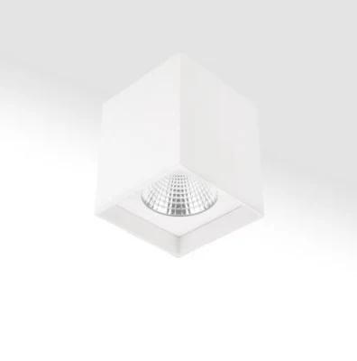 TUV SAA Pure Aluminum Square Type 6W 10W COB LED Recessed Ceiling Downlight, Fixed Downlight