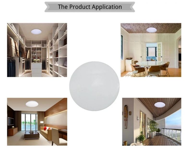 Energy Saving Indoor Decorative LED Ceiling Lamps Commercial Modern Ultrathin Round Cover Ceiling Lightswith CE, RoHS