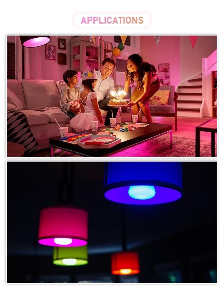 OEM Voice Control Fancy High Standard Customized WiFi Smart Bulb From China Leading Supplier