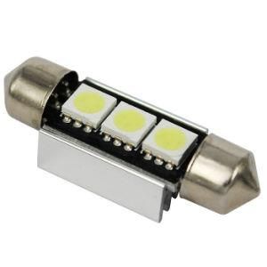 Car Lighting DC 12V 39mm 7000k-8000k 3SMD 5050 Canbus Festoon LED Bulb