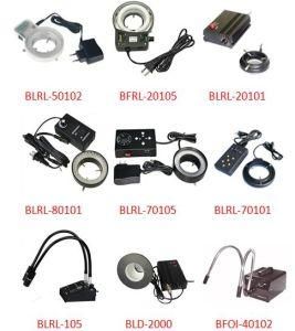 Fluorescent Dual Pipe Fiber Optic Microscope LED Ring Light