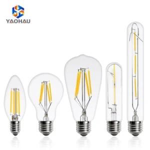 2W 4W Edison Light Bulb E27 E14 LED Filament Light