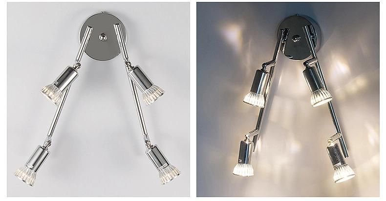 Iron Nickel LED Spotlights Indoor Spot Lights GU10 SMD LED Spot Light Narrow Beam Ceiling Lamp