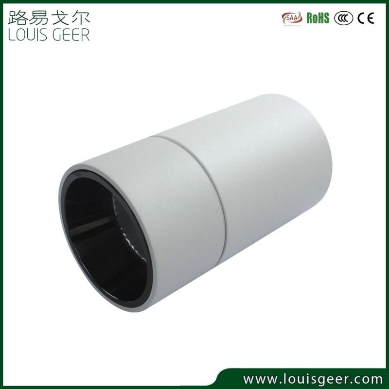 Cylinder LED Downlights Black White Aluminium 25W Ceiling Surface Mounted LED COB Down Light