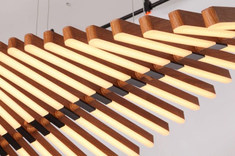Masivel Lighting Modern Piano Shape Linear LED Pendant Light Decorative LED Chandelier Lighting