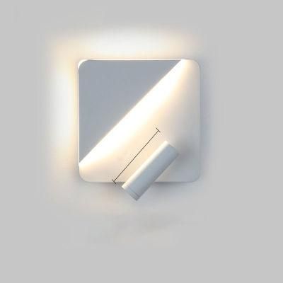 Modern LED Wall Light Nordic Simple Rotatable Wall Light Round Square Reading Spotlight Double Control Wall Light