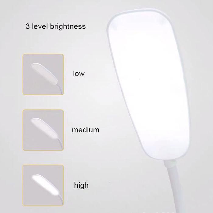 LED Desk Lamp Foldable Dimmable Touch Table Lamp DC5V USB Powered Table Light 6000K Night Light Touch Dimming Portable Lamp