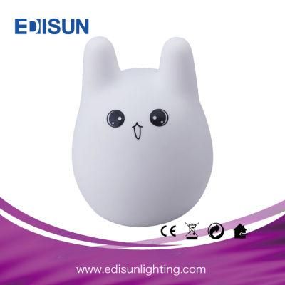 Seven Colors LED Night Table Lamp Rabbit Shape