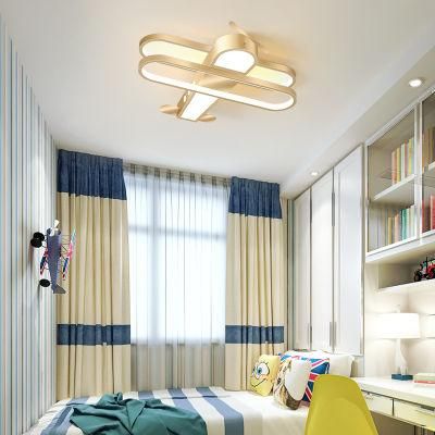 2022 New Cartoon Airplane Modern Ceiling Lamp Room Bedroom Nursery LED Lights for Children
