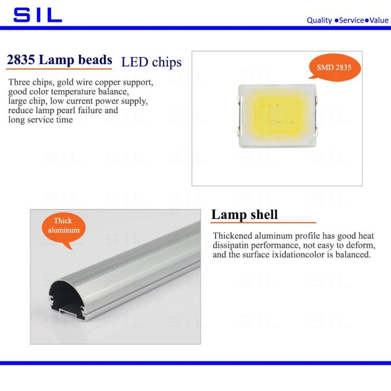 New Design Aluminum 2FT 4FT 5FT 6FT 8FT IP65 T8 LED Tube Lights 100lm/W TUV CE RoHS Approved 6watt LED Tube Light Strip