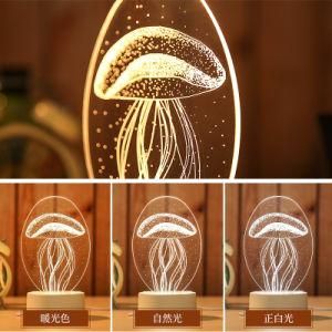 LED Table Lamp Custom Shape Logo Promotional Gifts LED Light