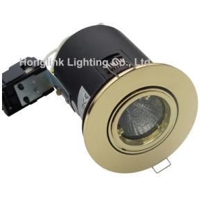 Brass Tilt Fire Rated Recessed LED Downlight to Comply with BS476
