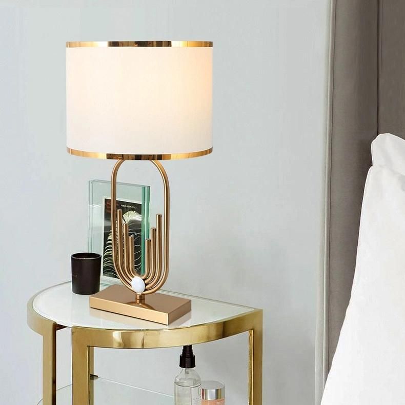 Luxury Style Hotel Living Room Bedroom Home Gold Table Lamp