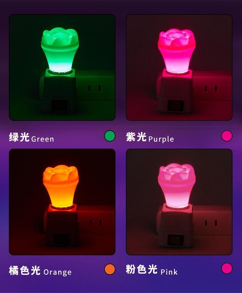 Rose Holiday Decoration LED Colorful Light Bulb
