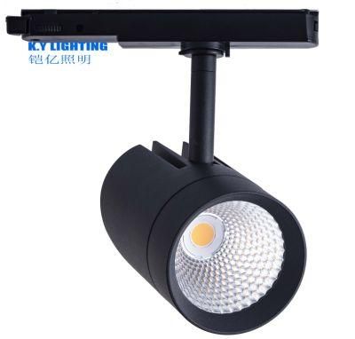 Durable Aluminum Adjustable COB LED 20W 25W 30W 35W Tracking Light Home Office Focus COB LED Track Lighting Lamp Tracklighting