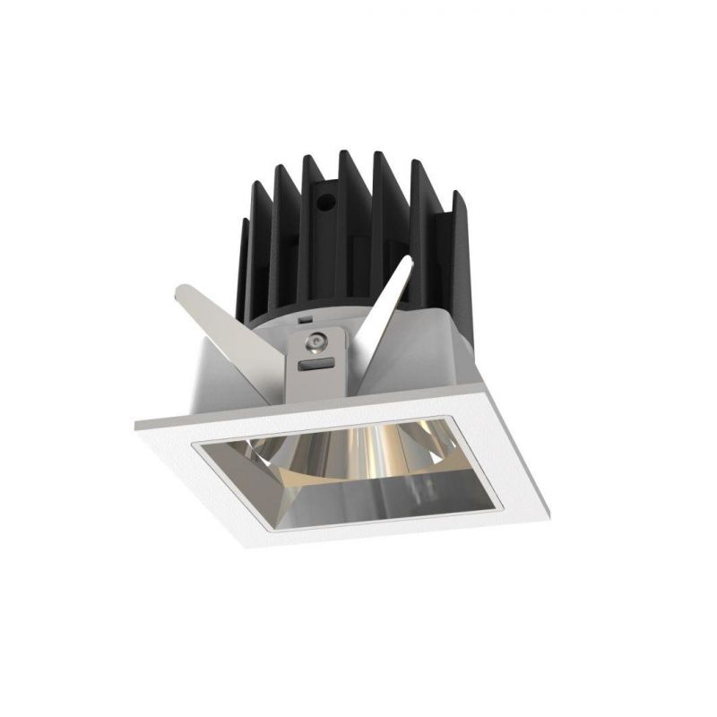 10W 3000K Square Cut-out Adjustable Angle Multiple Optics Optional Down Light LED COB Light