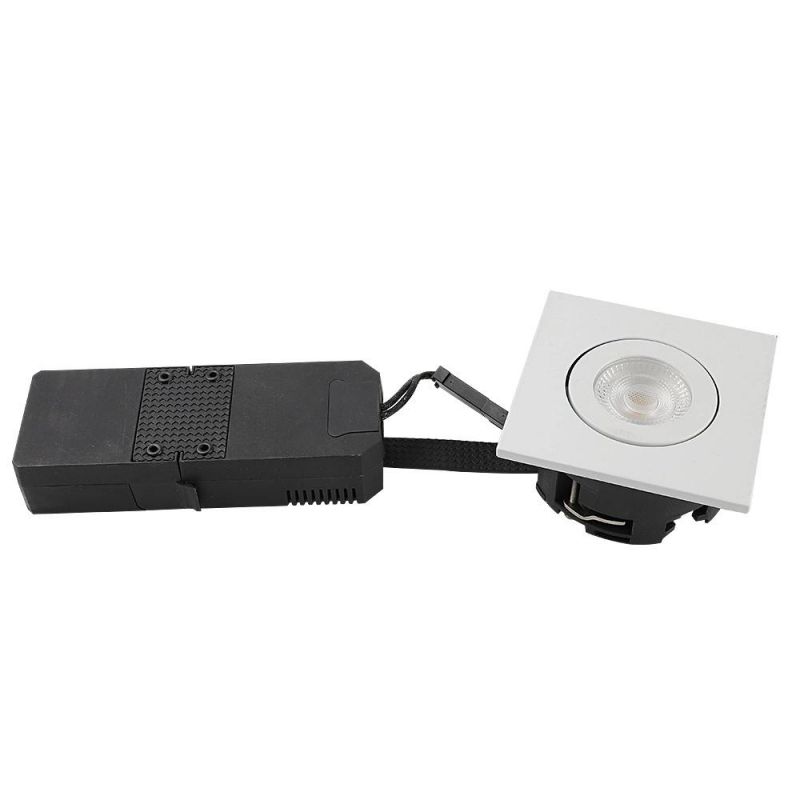 Newest Ce Square LED Downlight 6W CRI>95 Black Face Ring