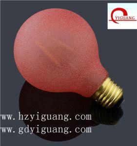 Red Frosted G80 E27 3.5W LED Filament Bulb